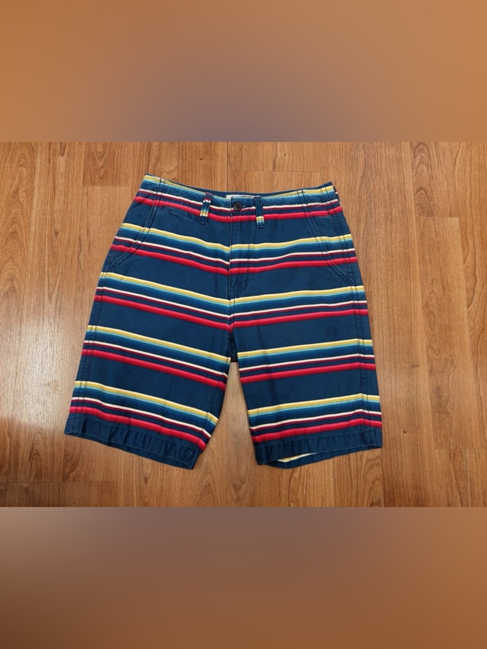 VTG  90's Arizona Jean Co Shorts Mens 31 Striped Chino Southwestern Aztec Y2K